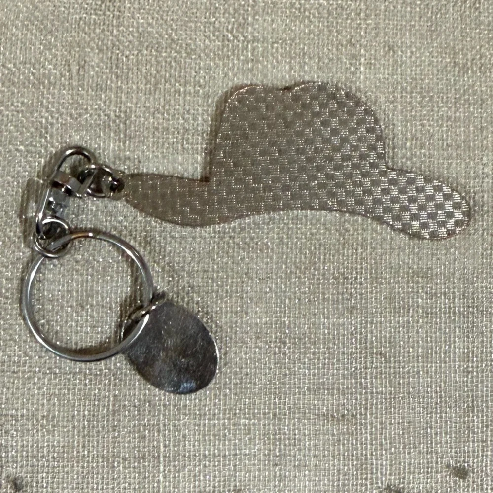 Gold Cowboy Hat Keychain